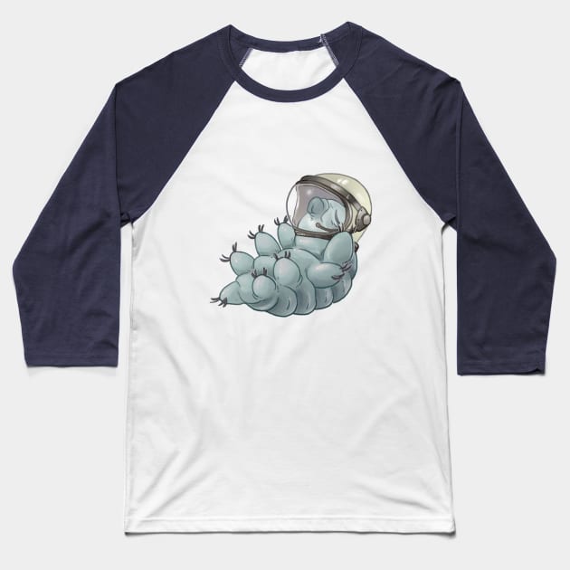 Tardigrade Astronaut Baseball T-Shirt by alekivz